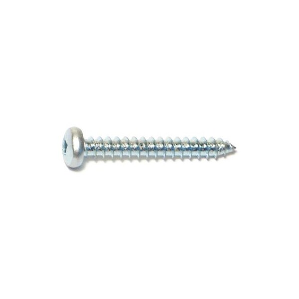 Midwest Fastener Sheet Metal Screw, #8 x 1-1/4 in, Zinc Plated Steel Pan Head Square Drive, 35 PK 64033 - main